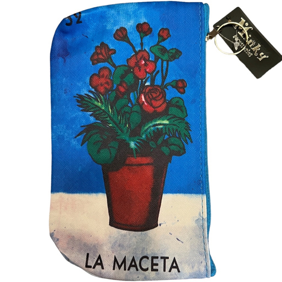 Mexican Loteria “La Maceta” Zipper Pouch - Picture 1 of 4